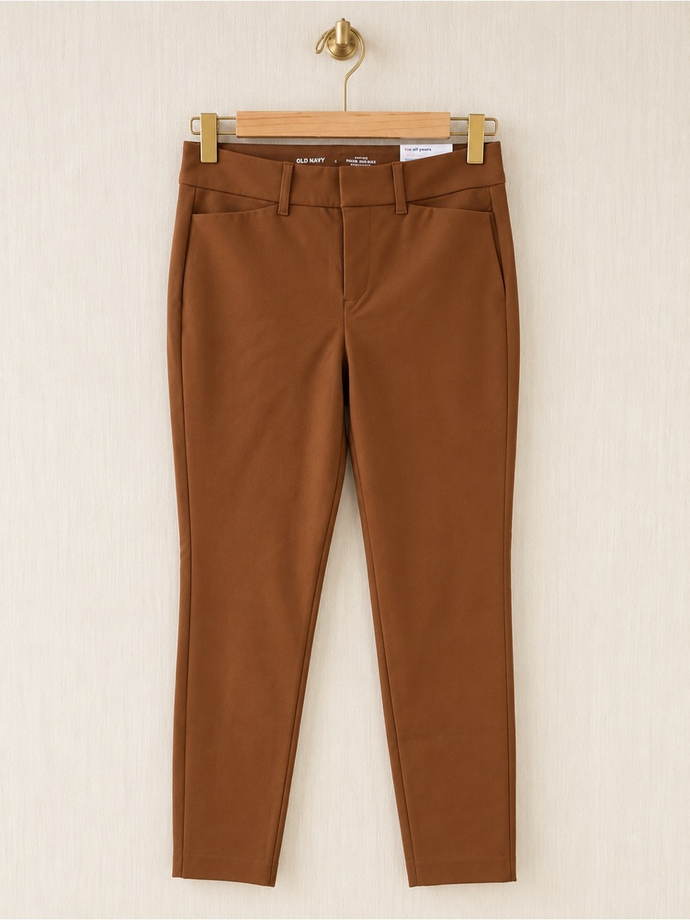 Old Navy Pixie Skinny Pants Women’s Size 2 High Rise Ankle Brown Secret-Smooth